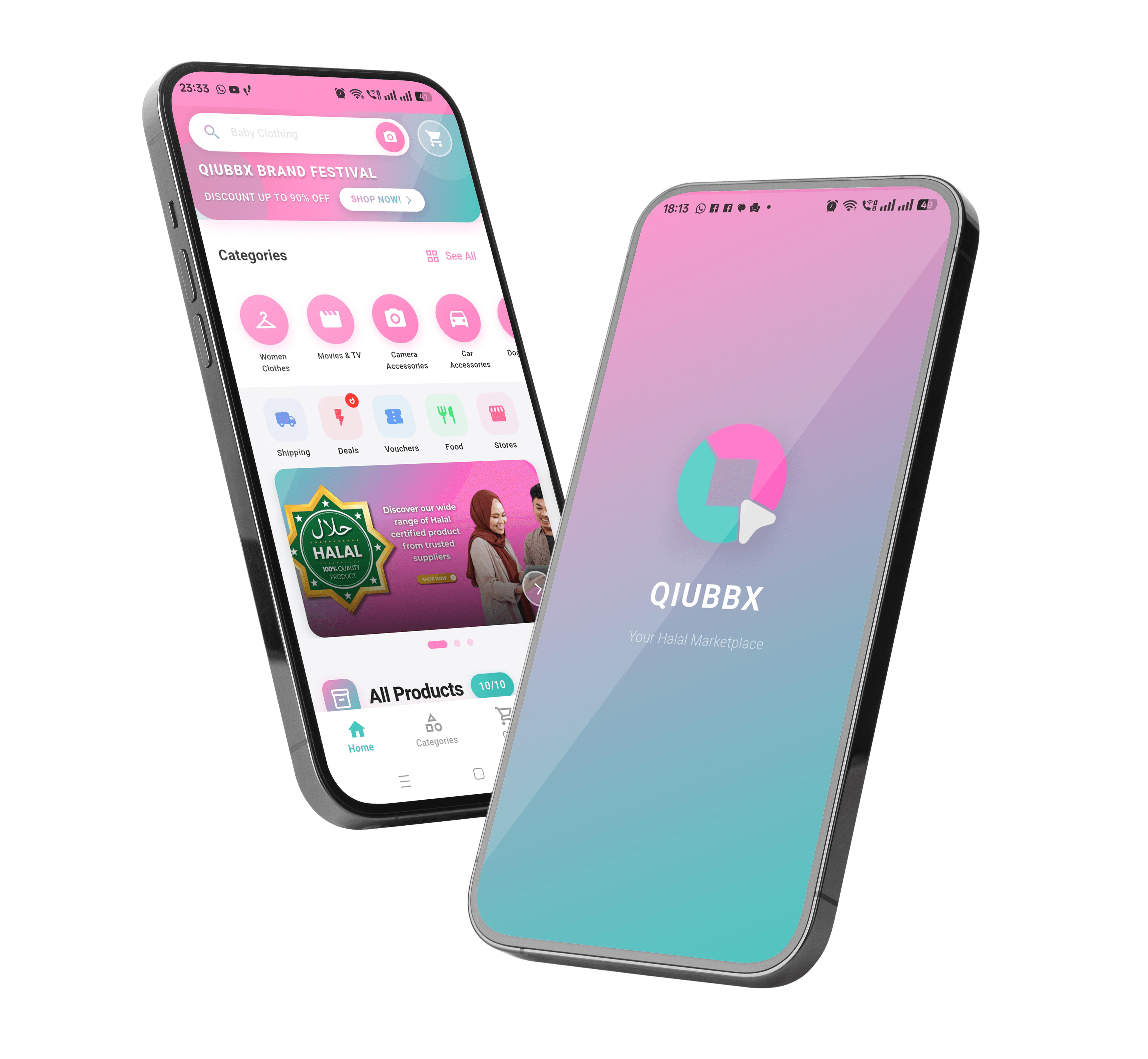 Qiubbx Mobile App Mockup